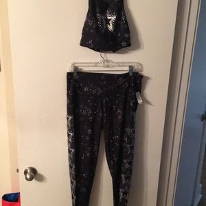 Victoria Secret 2 piece yoga pant & sport bee NWT
